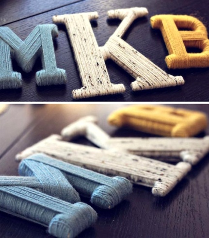 Ideas fáciles para decorar con letras 