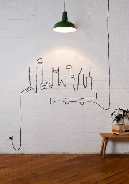 Ideas creativas para esconder y disimular cables en la pared - Tu casa  Bonita