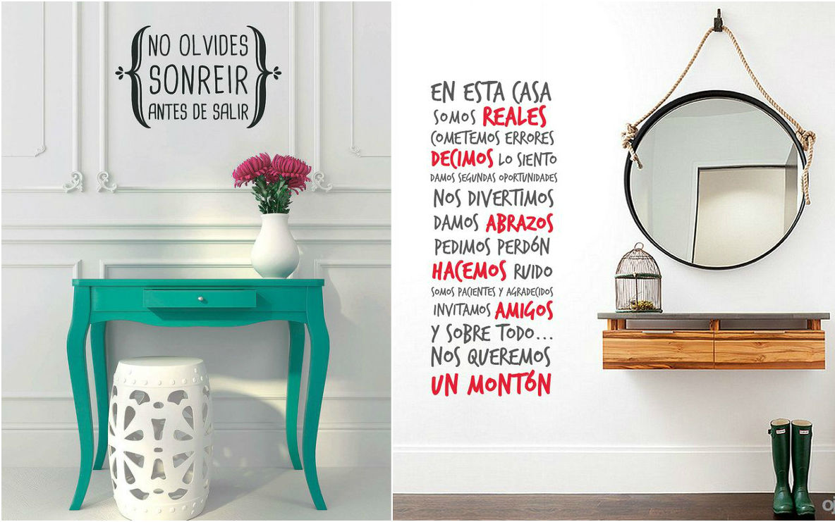 Ideas baratas para decorar tu recibidor