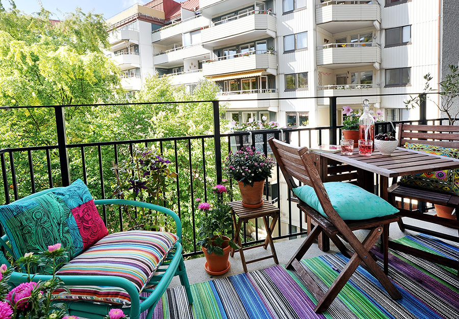 cómo decorar un balcon